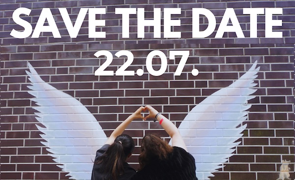 Save the Date Bild mit Datum am 22.07